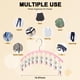 thumbnail image 4 of Organizador de leggings Volnamal para armario con 10 clips, capacidad para 40 leggings, 4 of 8