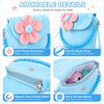 thumbnail image 4 of Blue Simulated Pearl Princess Jewelry Toys Set with Plush Crossbody Bag, 4 of 7