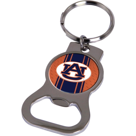 Fashion Ncaa Auburn Bottle Opener Key Ring By Rico Industries (1.5 X 3.75) Made In China gc6396