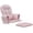 Pink Dot, variant on Aorsher 5Pc Velvet Glider Rocker Replacement Cushion Set, Soft PP Cotton Filled, Storage Pockets, Compatible with Rocking Chair, Recliner, Indoor Glider & Ottoman