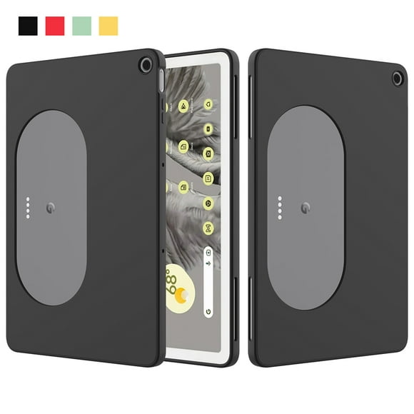 For Google Pixel Tablet Case 2023 Soft Premium Liquid Silicone Ultra Thin Cover with Flocking For Google Pixel Tablet чехол Black Case For Pixel Tablet