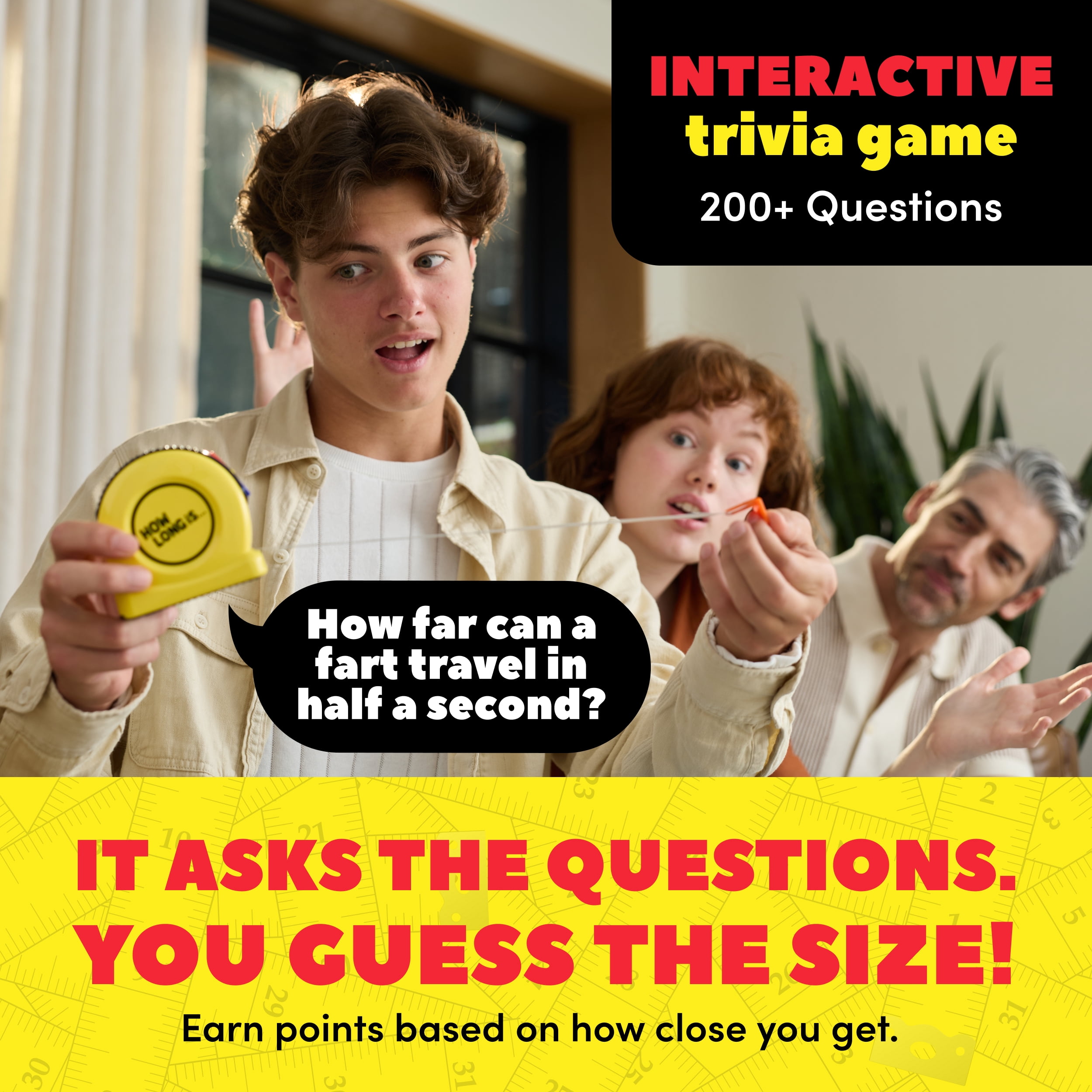 How Long Is by Relatable - Family Trivia Game, Includes 1 Device With 200 Questions Batteries Included