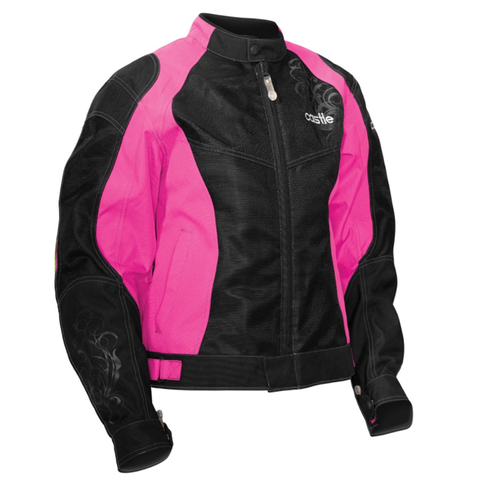 Castle Desire Womens Motorcycle Jacket Magenta/Black LG