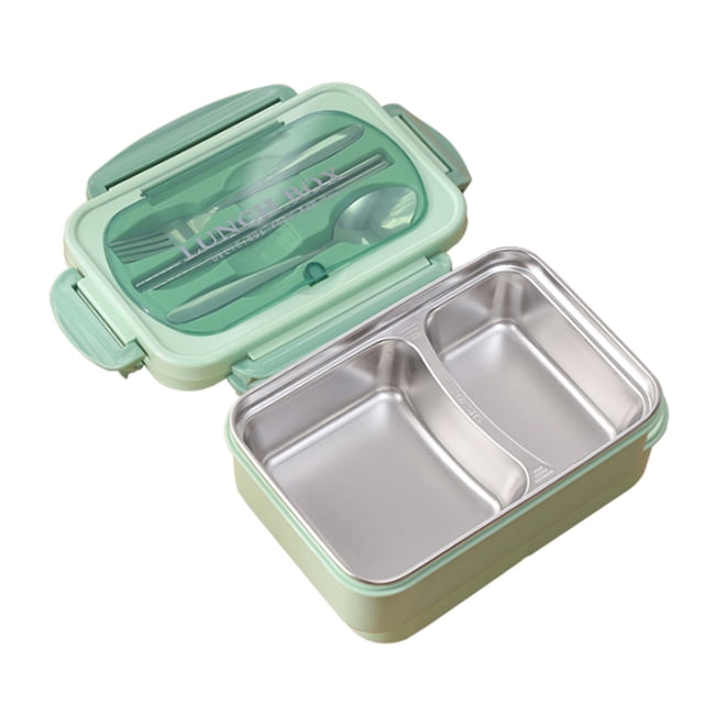 Contenedores Térmicos Para Almuerzo, Caja De Comida De Acero Inoxidable, Contenedores De Comida Con Compartimentos Para Escuela, Oficina, Picnic, Viajes De Trabajo