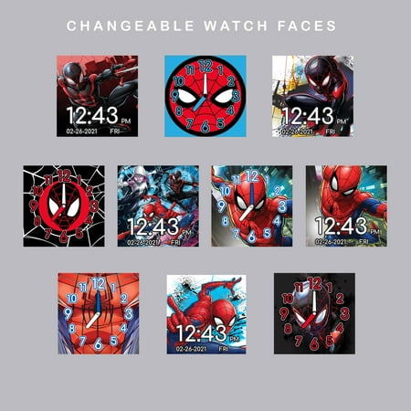 Spider-Man - Marvel Spider-Man iTime Unisex Kids Interactive Smartwatch 40mm - SPD4740WM