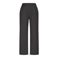 thumbnail image 5 of Aboser Linen Pants for Women Summer Casual Petite Pants Breathable Cotton Linen Trousers Loose Wide Leg Lounge Pant with Pockets, 5 of 7