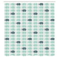 thumbnail image 2 of Ambesonne Animal Shower Curtain, Cartoon Seafoam Fun Pattern, 69"Wx70"L, Teal, 2 of 4