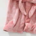 thumbnail image 5 of zuwimk Girls Fleece Hooded Robes, Warm Printed Bath Robe for Kids Soft Fuzzy Bathrobe for Gifts(Pink,11-12 Years), 5 of 6