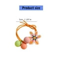 thumbnail image 5 of Candy Color Flower Hairband for Children Hair Elastic Girls Hair Band Ponytail Holder Hair Ties Hair Accessories 5PCS, 5 of 9