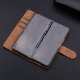 thumbnail image 3 of For Samsung Galaxy Z Fold 4 5G Embossing Flip Wallet Case,[RFID Blocking] PU Leather Cover with Card Holder & Kickstand Wrist Strap Magnetic Clasp All-Inclusive Protective Shell, 3 of 5