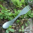 thumbnail image 4 of Titaniums Alloy Cutlery Set - Portable Spoon And Fork For Outdoor Camping Convenient To Carry And StoreeFeatures: Made of superior quality titaniums alloy material, and wear, suitable for outdoor, 4 of 9