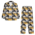 thumbnail image 6 of FOR U DESIGNS Colorful cat Pajama Sets for Women 2 Piece Button Up V-neck Tops Size 4XL Button Down Night Shirts for Women Sleepwear Long Sleeve Pants Jogger Loungewear, 6 of 7