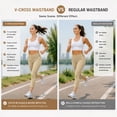thumbnail image 5 of Capri Pants for Women High Waisted Straight Leg Stretch Lightweight Trousers Casual Work Golf Capris with Pockets Summer Fall Loose Breathable Pants Daily Travel Office Outfits, Beige L, 5 of 9