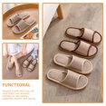 thumbnail image 4 of BESTOYARD 2 Pairs of Slippers Women Lightweight Breathable Cloth Indoor Use, 4 of 5