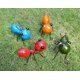 thumbnail image 4 of Juego de decoración de jardín de hormigas de metal de 4 esculturas de pared coloridas para jardín al aire libre, 4 of 5