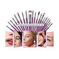 thumbnail image 3 of Purple & Silver 20-Piece Professional & Daily Makeup Brush Set, 3 of 7