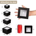 thumbnail image 2 of Square Gift Boxes with Lids for Presents Small Black Gift Boxes with Clear Window Nesting Boxes Set of 4 Flower Box for Arrangements, Mother's Day, 2 of 5