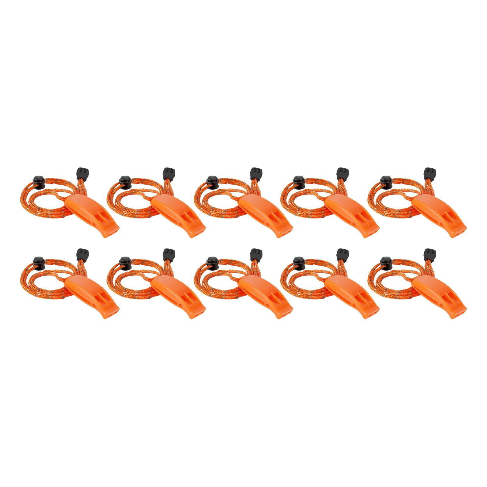 QccHieUs 1 Pieces Emergency Whistle Outdoor Lightweight Anti Lost Clip Survival Security Orange