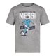 thumbnail image 3 of Camiseta Messi para niño, corte slim, estampado gráfico, algodón, gris jaspeado, 3 of 4