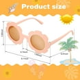 thumbnail image 2 of Lunettes de Plage Mode Girly Rondes Fleur Nez de Soleil pour Tout-Petits, 2 of 7