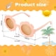 thumbnail image 2 of Gafas de sol de moda para playa, redondas y con forma de flor, para niñas pequeñas, 2 of 7