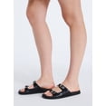thumbnail image 2 of Free Assembly Women's Double Strap Footbed Slide Sandals, 2 of 9