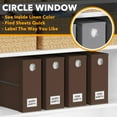 thumbnail image 3 of SpaceAid 4 Pack Sheet Organizers and Storage, Queen & King Size, Brown, Fabric, 3 of 7