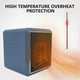 thumbnail image 2 of 1500W Powerful Desktop Cube Heater with Colorful LED Lights, Quick Heating Space Heater with Thermostat for Home & Office, 2 of 5