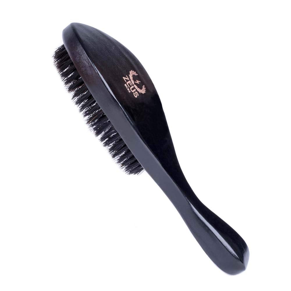 ZEUS Best Hair Brush for Men with 100% Boar Bristles and Contour Beechwood Handle, BC92 ZEUS Best Hair Brush for Men with 100% Boar Bristles and Contour Beechwood Handle, BC92