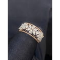 thumbnail image 3 of 1.58 Carats Marquise Pear Princess Shape Diamonds Art Deco Wedding Ring In Hallmark 14K Rose Gold, 3 of 13