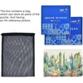 thumbnail image 6 of Wooden Jigsaw Puzzle 500 Pieces Painting Cactus Print, Zigsaw with Alphabet Partition Storage Bag Easy to Solve, Fun Family Game Creative Gift for Friends Parents Grandparents, 6 of 6