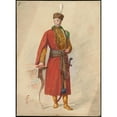 thumbnail image 2 of W. Fasienski 19x24 Black Ornate Framed Double Matted Museum Art Print Titled: Unidentified Italian Opera Costume Design Plate 8 (1905), 2 of 5