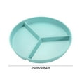 thumbnail image 3 of SHIMELE 10 Inch Diameter Divided Plastic Tray, Three Compartment Dinner Plates, Heat-Resistant Meal Plates, Easy Clean Breakfast & Fruit Serving Dish, 3 of 6