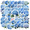 4A-50pcs, variant on 35pcs-50pcs Colorful Hydrangea Stationery Stickers Lovely Teacher Reward Stickers for Phone Laptop Guitar