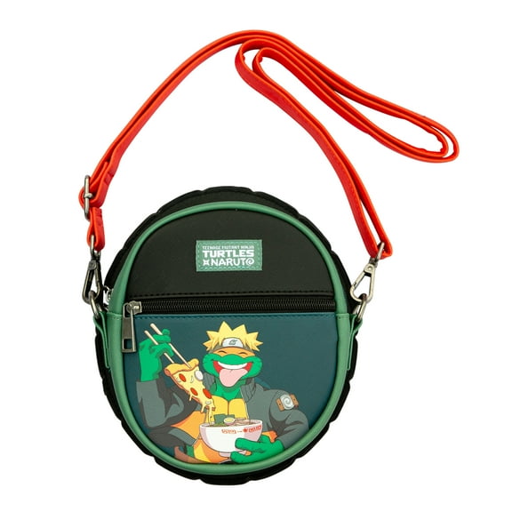 Teenage Mutant Ninja Turtles x Naruto, Crossbody Bag, Joys of Pizza Ramen, 7" x 6" x 2"