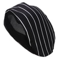thumbnail image 1 of Sombrero para adultos Baoblaze gorro de cocina camarero panadero para cabeza sombrero de trabajo para restaurante Raya bnca, 1 of 8