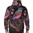 thumbnail image 7 of Fotbe Men's Hoodie with Bird4 Pattern - Kangaroo Pocket Pullover Hooded Sweatshirt, Perfect for Daily Wear, Travel, and Home-4X-Large, 7 of 7