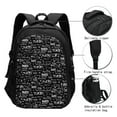 thumbnail image 3 of Cauagu Travel The World Print Travel Laptop with USB Charging Port,Extra Large Backpack College Backpack Business Work Bag Casual Daypack Perfert for Men Women, 3 of 7