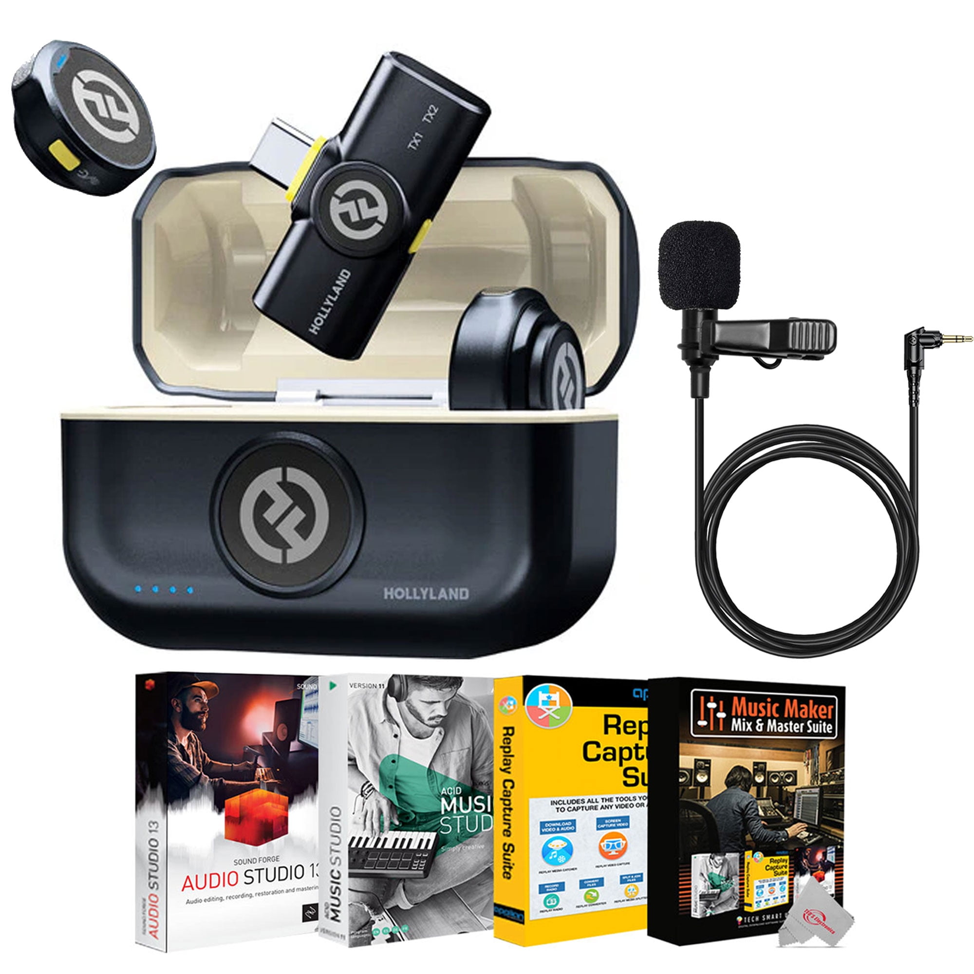 Hollyland LARK M2 2.4GHz 2-Person Wireless Lavalier Microphone