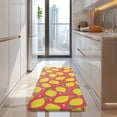 thumbnail image 4 of Yellow Lemon Fruit Dots Red Pattern Kitchen Rug Mat,Kitchen Runner Rugs Non Skid Washable,Decorative Kitchen Floor Mats for Kitchen,Sink,Laundry,17"x47.2", 4 of 7