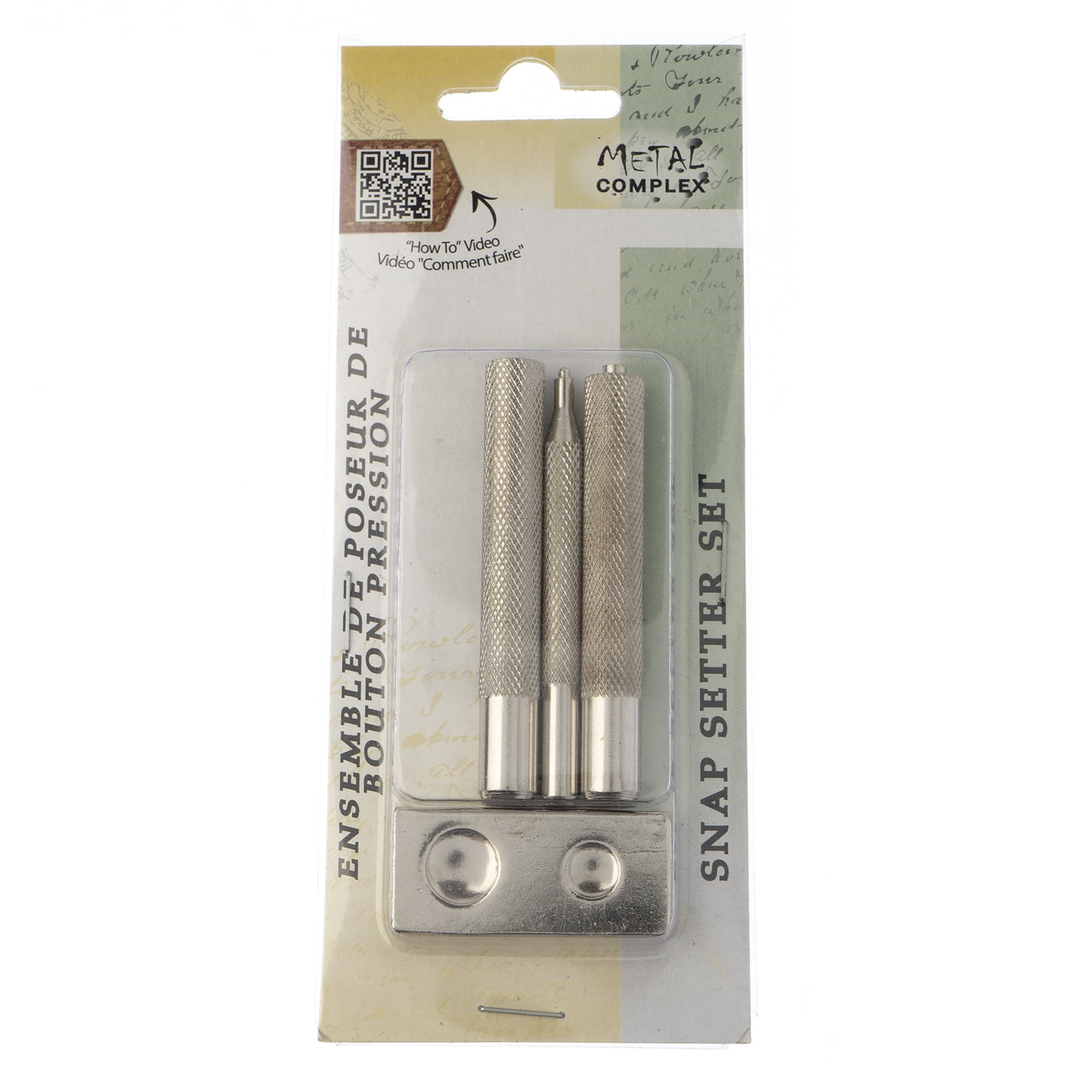 John Bead Leather DIY Crafts Tool Snap Setter Set