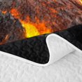 thumbnail image 5 of Feelyou Volcano Red Mountain Dragon Twin Quilt Set for Boys Men, Dark Sky Animal Twin Coverlet Set, Orange, 2 Pieces, 5 of 7