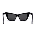 thumbnail image 2 of Womens Gothic Square Cat Eye Retro Fashion Sunglasses All Black, 2 of 4