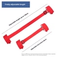 thumbnail image 5 of Lot de 6 Sangles de Porte-Skis Réglables avec Sangle de Fixation Rembourrée Boucle Solide pour Adultes Enfants (Noir+rouge), 5 of 5