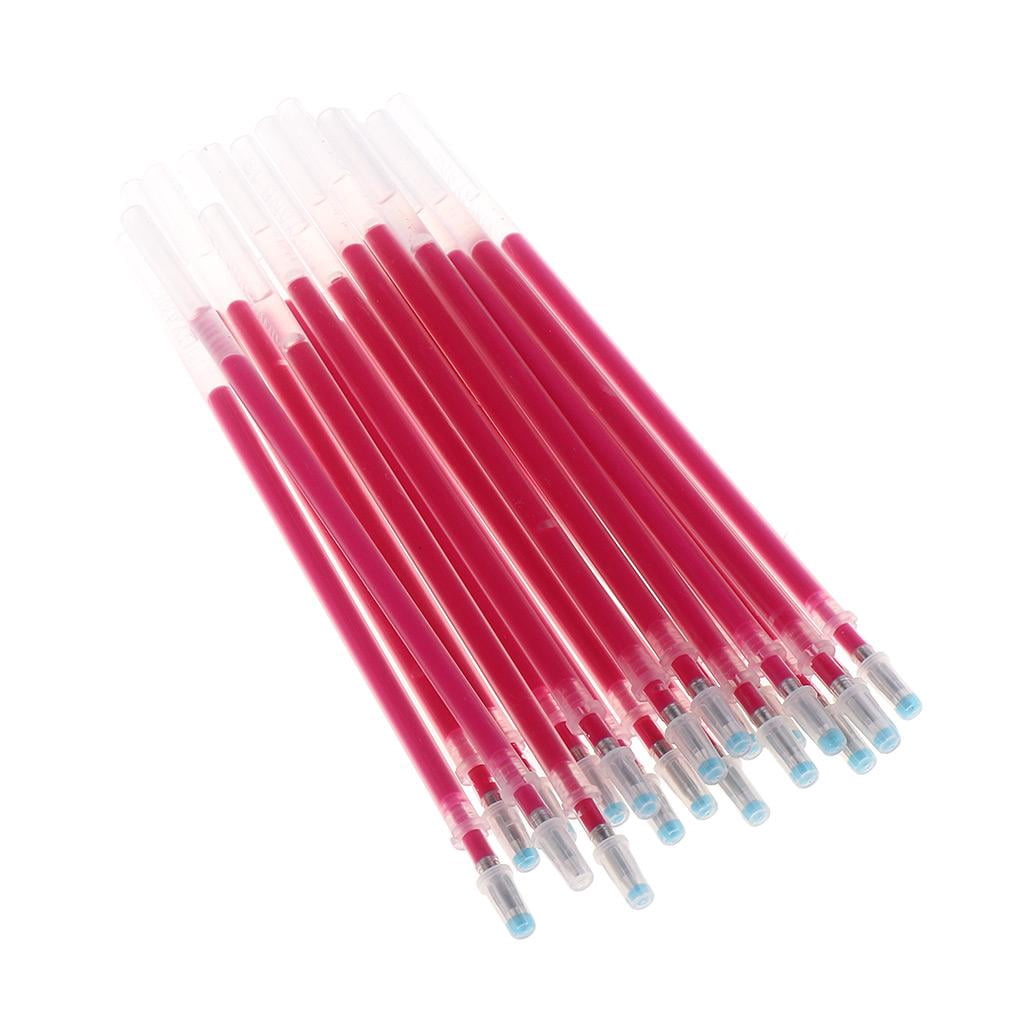FVDPWYE 40 Pieces High Temperature Disappearance Leather Marker Pen Red + Blue
