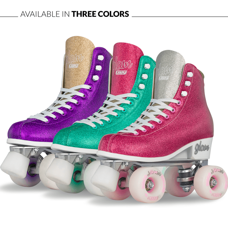 Free Shipping! Crazy Skates Glam Roller Skates | Adjustable