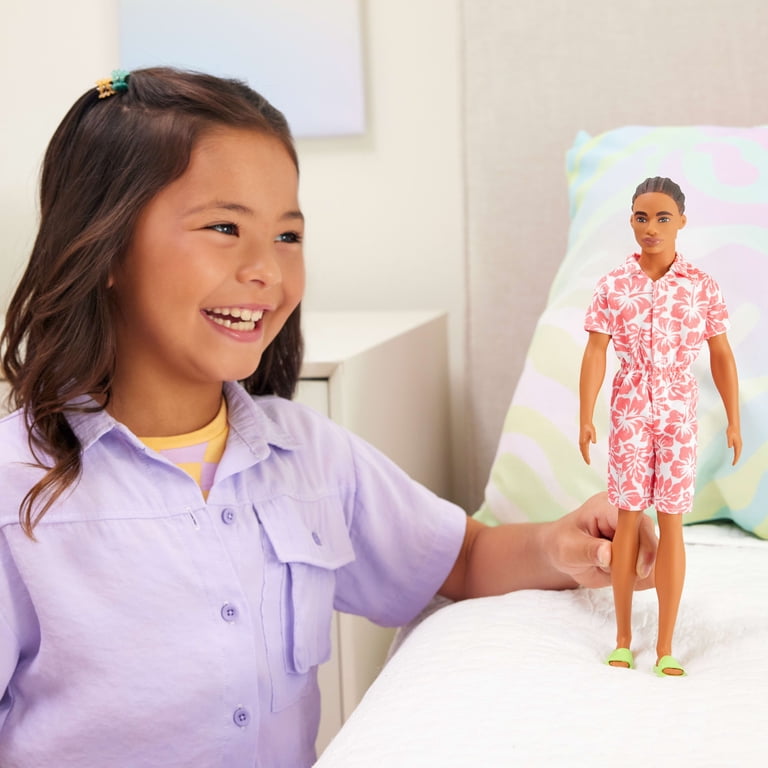 Barbie Fashionistas Ken Doll 235 in Hawaiian Print Jumpsuit with