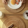 thumbnail image 5 of Rattan Woven Placemats Oval Table Mats Non Placemat 30X40cm, 5 of 7