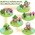 thumbnail image 4 of 100 Magnetic Building Blocks for Ages 3-8, Forest Animal Theme STEM Construction , 15 Patterns, 4 of 6
