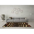 thumbnail image 3 of Ahgly Company Indoor Square Abstract Brown Contemporary Area Rugs, 7' Square, 3 of 4